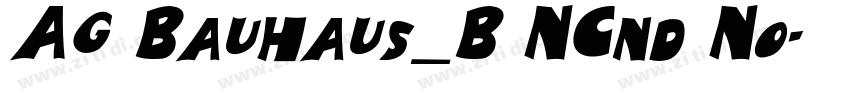 AG Bauhaus_B NCnd No字体转换